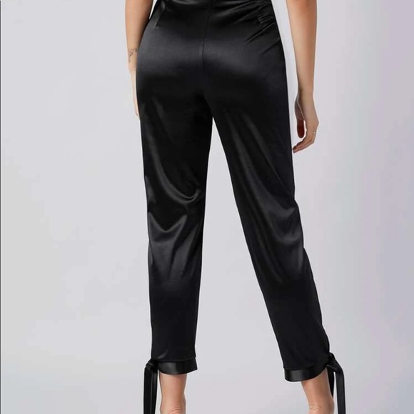 Black satin stretch formal pants 🥀 - Picture 3 of 5